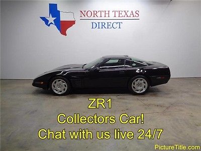 1991 Chevrolet Corvette Base Hatchback 2-Door 91 Corvette ZR1 4 Cam 32 valve 5.7 V8 6 Speed Clear Targa Top Leather Texas