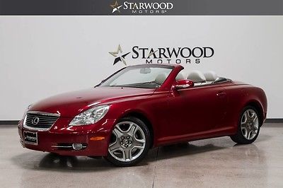 2006 Lexus SC Base Convertible 2-Door Used 2006 Lexus SC 430 Convertible Red Tan Leather Heated Seats