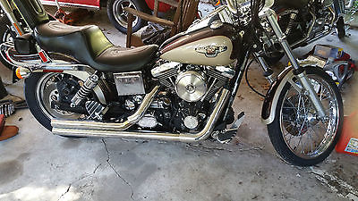 1998 Harley-Davidson Dyna  1998 Dyna Wide Glide 95th Anniversary Edition Burgundy Wine Pearl and Sand Pearl