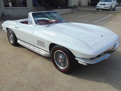 1967 Chevrolet Corvette Convertible 327/350HP, 4 Speed, Bolt Ons! 1967 White Convertible 327/350HP, 4 Speed, Bolt Ons!!