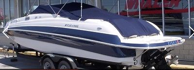 Four Winns F274 2009 28ft Blue and white boat