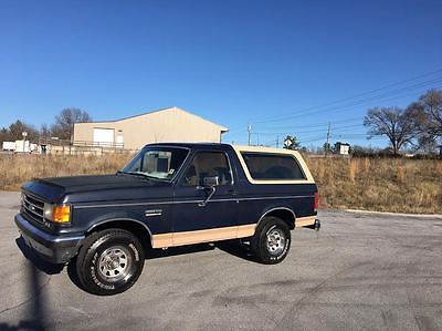 1989 Ford Bronco Eddie Bauer Sport Utility 2-Door 1989 Ford Bronco Eddie Bauer Sport Utility 4WD 5.0L NO RUST - LOOK! GREAT DEAL!