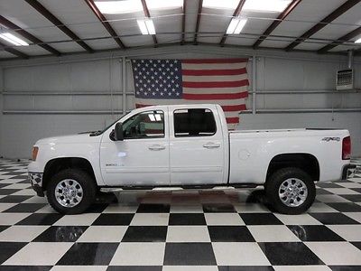 2012 GMC Sierra 2500 SLT Crew Cab Pickup 4-Door 1 Owner White Crew Cab Duramax Allison Warranty Financing Low Miles Leather Nice