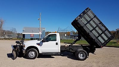 2008 Ford F-350  2008 Ford F-350 Super Duty Dump truck w/ Snow Plow 6.4L Diesel DRW Chassis frame