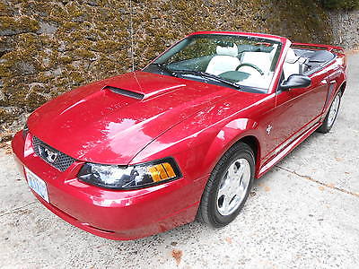 2003 Ford Mustang Premium Convertible 2003 FORD MUSTANG PREMIUM CONVERTIBLE 20K MILES ONE LOCAL OWNER REDFIRE METALLIC