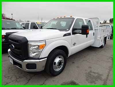 2013 Ford F-350 XL Used 2013 Ford F350 CREW CAB 10' Contractor's Flatbed 6.7L Diesel Scelzi SE Body