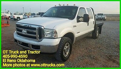 2005 Ford F-250 Lariat 2005 Ford F-250 Lariat 4wd Crew Cab Short Flatbed  6.0L Diesel Pickup Truck