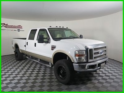2008 Ford F-350 Lariat 4x4 V8 Diesel Crew Cab Truck Leather Seats 183852 Miles 2008 Ford F-350 4WD Crew Cab Towing Package Bedliner Bluetooth