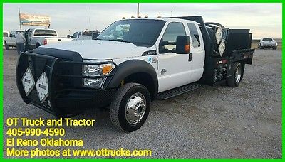 2014 Ford Other XL 2014 Ford F-550 4wd Crew Cab 11ft Flatbed Tommy Lift Gate PTO Pump 6.7L Diesel