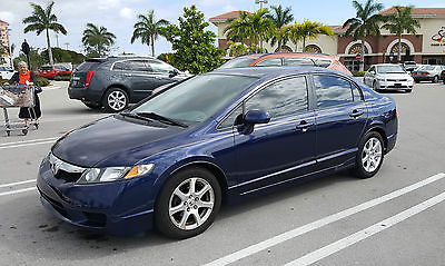 2010 Honda Civic LX Sedan 4-Door 2010 Honda Civic LX 4 Door Sedan Blue Low Miles Original Owner Clean Title