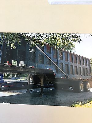 2002 globe drop deck dump trailer 47yard capacity
