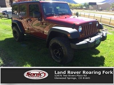 2007 Jeep Wrangler Unlimited X 2007 Jeep Wrangler Unlimited X 96815 Miles Red Convertible Gas V6 3.8L/231 Autom