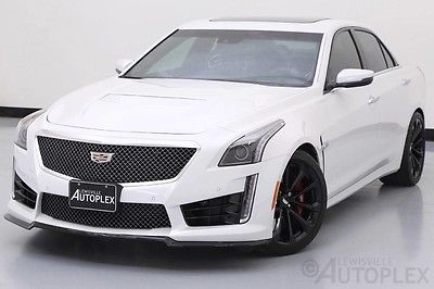 2016 Cadillac CTS  16 Cadillac CTS-V Luxury Package 19 Inch Wheels Recaro Seats Crystal White