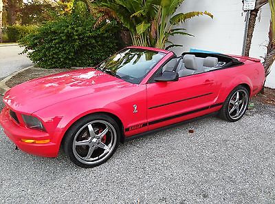 2007 Ford Mustang  2007 Ford Mustang Convertible (Red) Looks & Sounds Like a Shelby (No dealer fee)