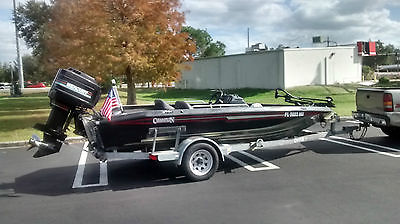 champion bass boat all composit very fast mercury 2.5