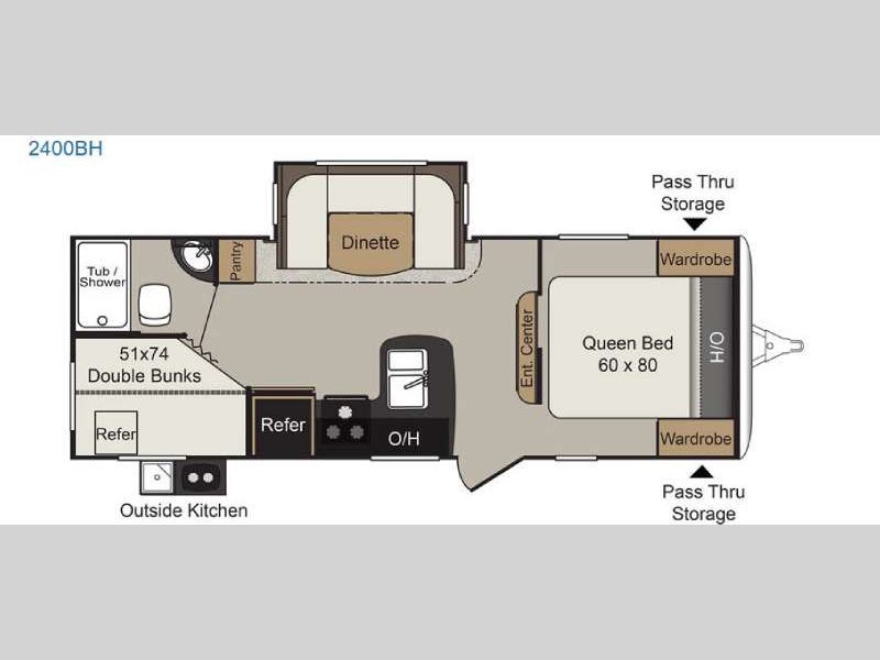 2017 Keystone Rv Passport 2400BH Grand Touring