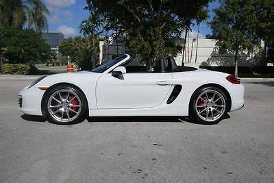 2014 Porsche Boxster S 2dr Convertible Porsche Boxster WHITE with 13,270 Miles, for sale!