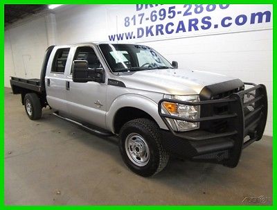 2012 Ford F-350 XL 2012 Ford F-350 Crew Cab 4x4 Power Stroke Diesel Contractors Flatbed Low Miles