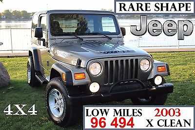 2003 Jeep Wrangler SPORT JEEP WRANGLER 03 SPORT- LOW MILES- ORIGINAL PAINT-NEW TIRES-FREE OF RUST 219 PIC