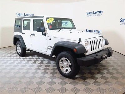 2016 Jeep Wrangler 4WD 4dr Sport RHD 2016 Jeep Wrangler Unlimited 4WD 4dr Sport RHD 13,526 Miles BRIGHT WHITE CLEARCO