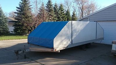1/4 cost of new one! FITS 4 SNOWMOBILES! 1999 Aluma Ltd 4-Place Enclosed Trailer