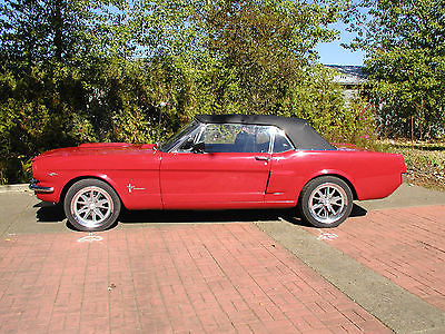 1965 Ford Mustang 2 Door Convertible 1965 Ford Mustang Convertible A-code V-8