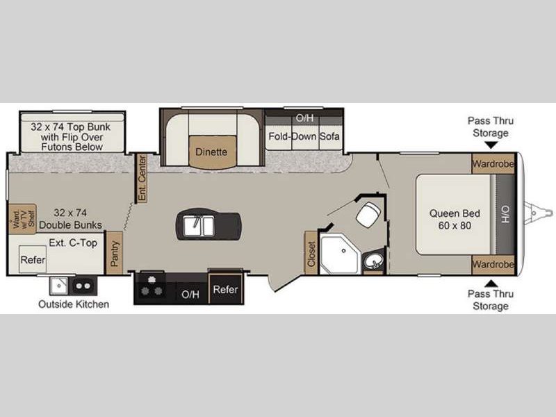 2017 Keystone Rv Passport 3320BH Grand Touring