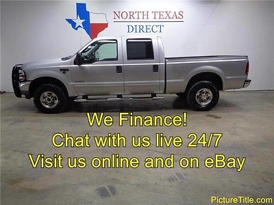 2003 Ford F-250  03 F250 Lariat Crew Cab 4x4 Leather Diesel We Finance Texas