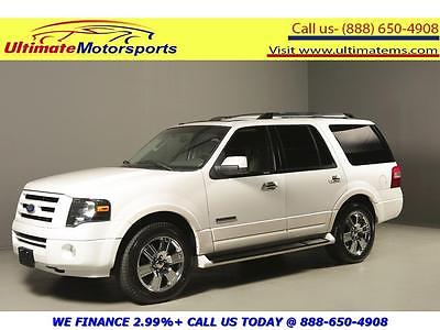 2009 Ford Expedition Limited Sport Utility 4-Door 2009 FORD EXPEDITION LIMITED NAV DVD SUNROOF LEATHER HEATSEAT 8PASS WHITE