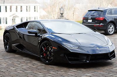 2017 Lamborghini Huracan  2017 Lamborghini Huracan LP580-2 Black/Red 43 Miles!