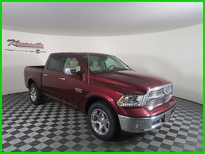 2017 Ram 1500 Laramie 4x4 V6 Crew Cab Truck Navigation Leather 2017 RAM 1500 Backup Camera Towing Package UConnect 8.4in Heated Seats