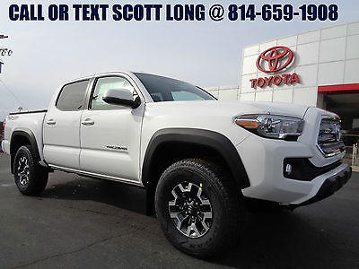 2017 Toyota Tacoma Double Cab 4x4 3.5L Navigation 4WD Heated White New 2017 Tacoma Double Cab TRD Off Road 4x4 Technology Navigation Sunroof Heated
