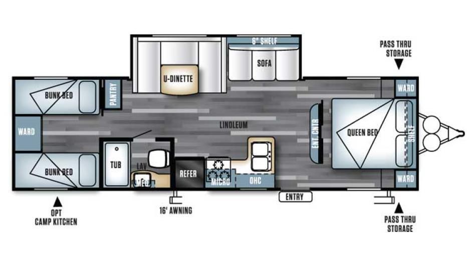 2017 Forest River Salem Cruise Lite 282QBXL