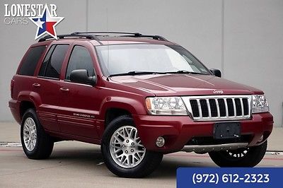 2004 Jeep Cherokee Limited  AWD Leather V-8 2004 Red Limited  AWD Leather V-8!