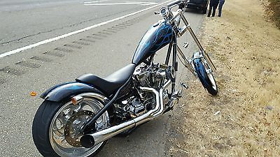 2004 Big Dog Ridgeback  2004 Big Dog Ridgeback 107 S&S Black Blue Flames Baker 6 Speed Wrecked