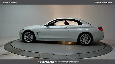 2014 BMW 4-Series Base Convertible 2-Door 4 Series 2 dr Gasoline 2.0L 4 Cyl Mineral White Metallic