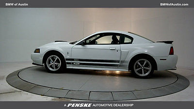2003 Ford Mustang 2dr Coupe Premium Mach 1 2dr Coupe Premium Mach 1 Low Miles Gasoline 4.6L 8 Cyl Oxford White
