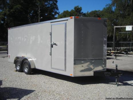 NEW 2015 ENCLOSED 7X18 TRAILER 