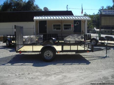 NEW 2015 ATV TRAILER, 7x12, Side Load or Rear Load. All Sq. Tube Cnst.