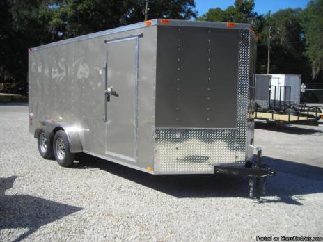NEW 2015 ENCLOSED 7X16 TRAILER 