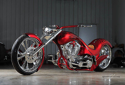 Custom Built Motorcycles : Chopper One of a Kind Pro Street/chopp, Custom harley, NADA listed with factory title