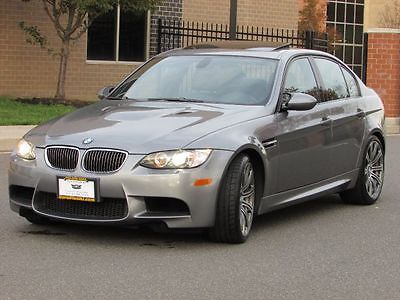 BMW : M3 4dr Sedan 2009 bmw m 3 1 owner 6 speed like new clean carfax gray black lqqk