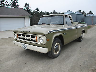 Dodge : Other Pickups Custom 1968 dodge d 200 low mileage nice original