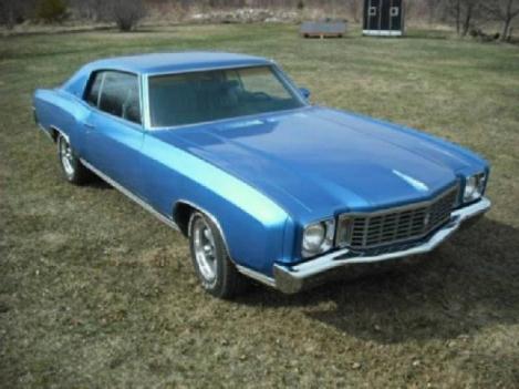 1972 Chevrolet Monte Carlo for: $17995
