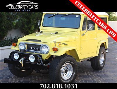 Toyota : Land Cruiser 1971 Toyota Land Cruiser FJ-40 1971 toyota land cruiser fj 40 4 x 4 custom restoration gm crate 350 v 8 4 speed