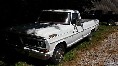 Ford : F-100 base 1971 ford f 100 300 straight 6 3 speed manual reg cab long bed runs drives