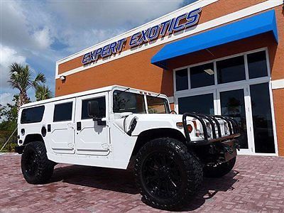 Hummer : H1 4-Passenger Wgn Enclosed VERY Nice Original 1997 AM General Hummer Wagon H1 - Updated stereo, whels and t