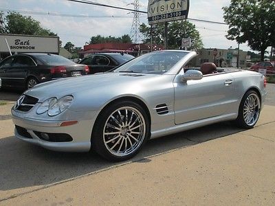 Mercedes-Benz : SL-Class Base Convertible 2-Door LOW MILE FREE SHIPPING WARRANTY CLEAN CARFAX RARE COLOR RIMS SPORT PANO ROOF