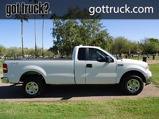 Ford : F-150 XL 2007 ford f 150 4 x 4 white long bed standard bed power options