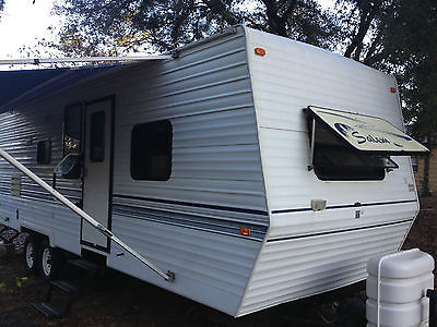 SALEM 30' DELUXE TRALVEL TRAILER w LARGE GLIDE OUT LOADED IN EXCELLENT CONDITION